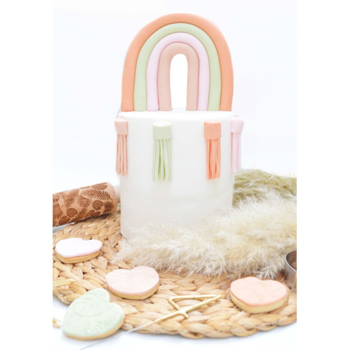 Pâte à sucre d'origine naturelle lilas 200g